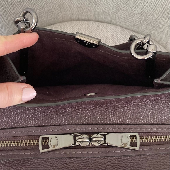Coach Small Dreamer Satchel Bag in Oxblood - Picture 8 of 12